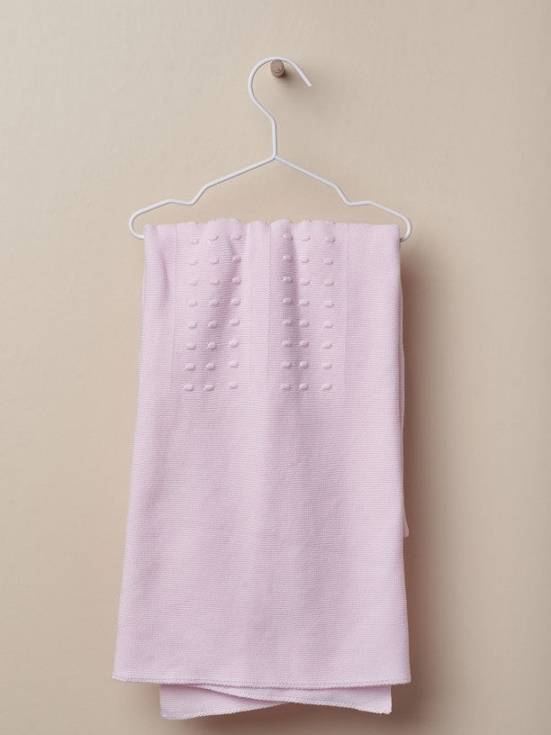 Manta tricotada em malha de algodão - Jotitas Boutique