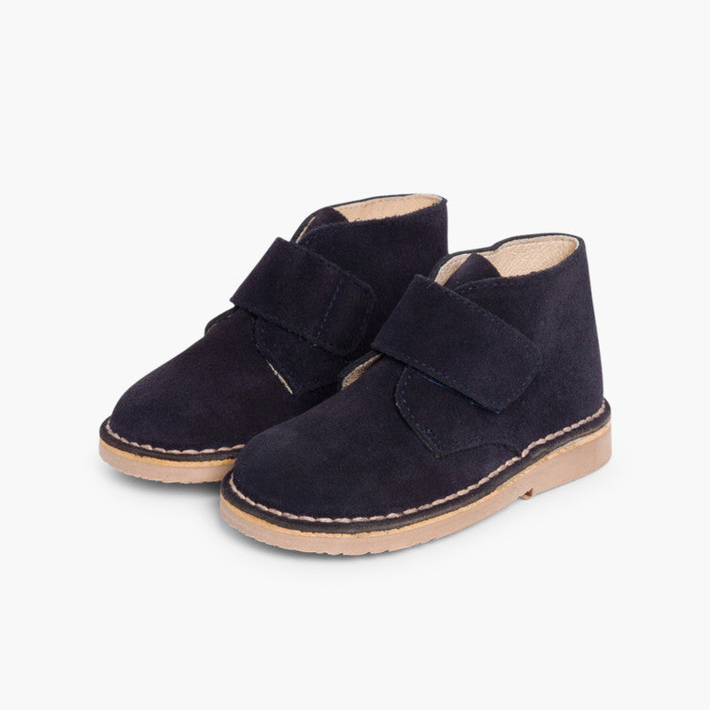 Botas Safari Pisamonas em camurça com tira em velcro – calçado criança