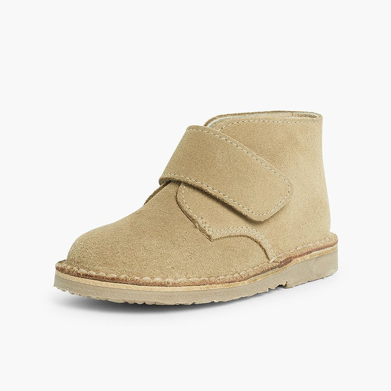 Botas Safari Pisamonas em camurça com tira em velcro – calçado criança