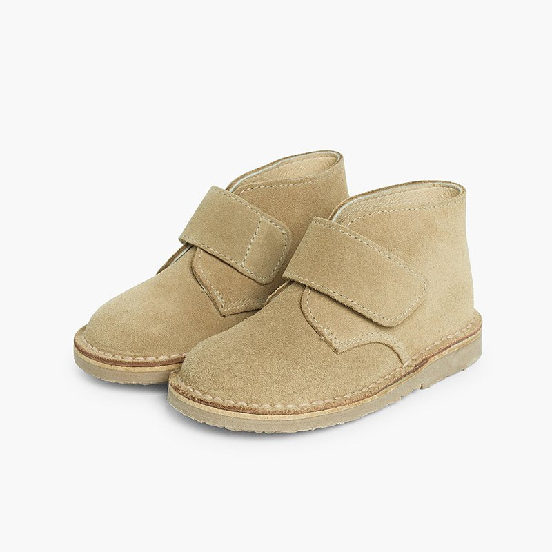 Botas Safari Pisamonas em camurça com tira em velcro – calçado criança