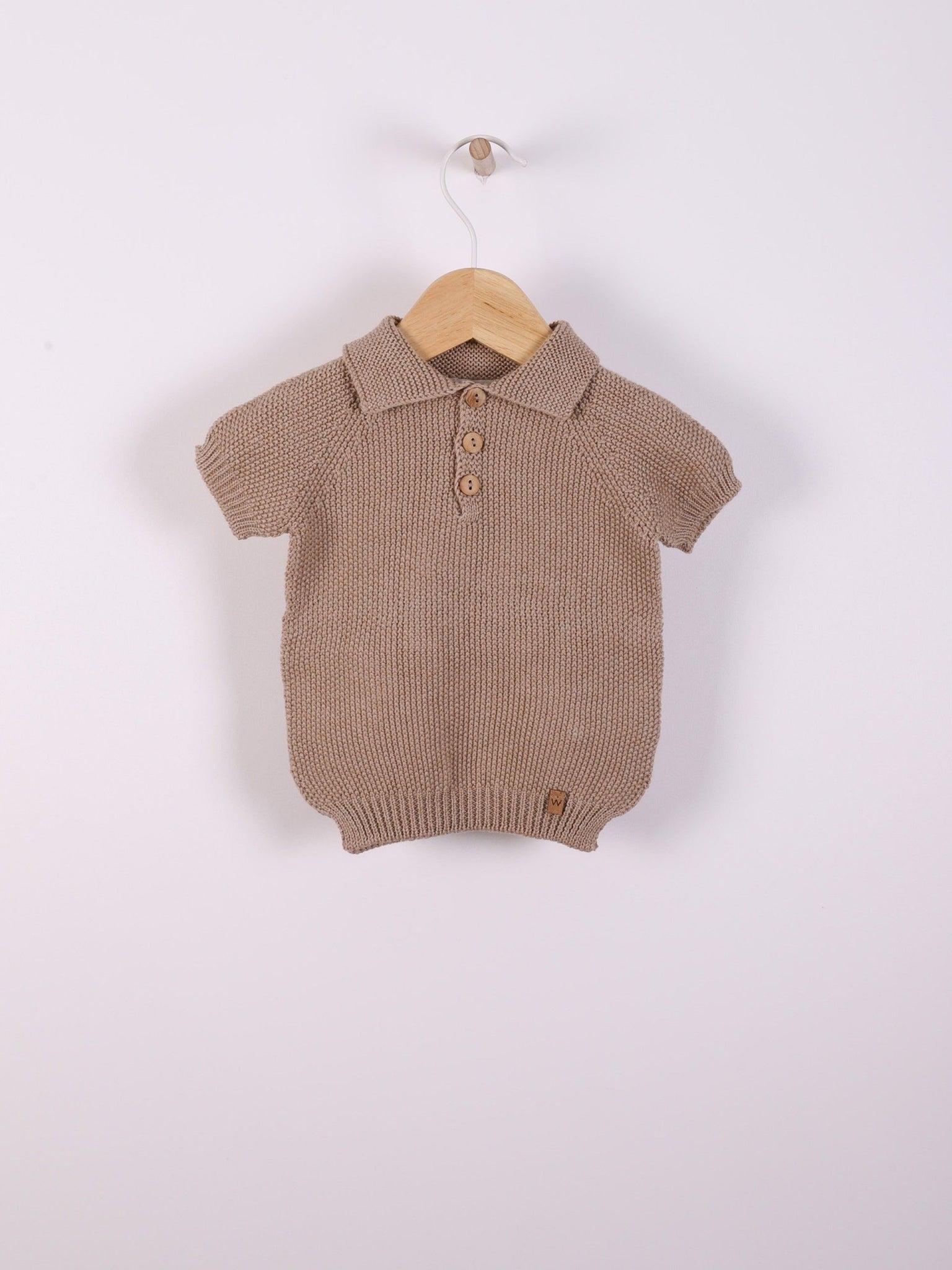 Polo tricotado em algodão Wedoble