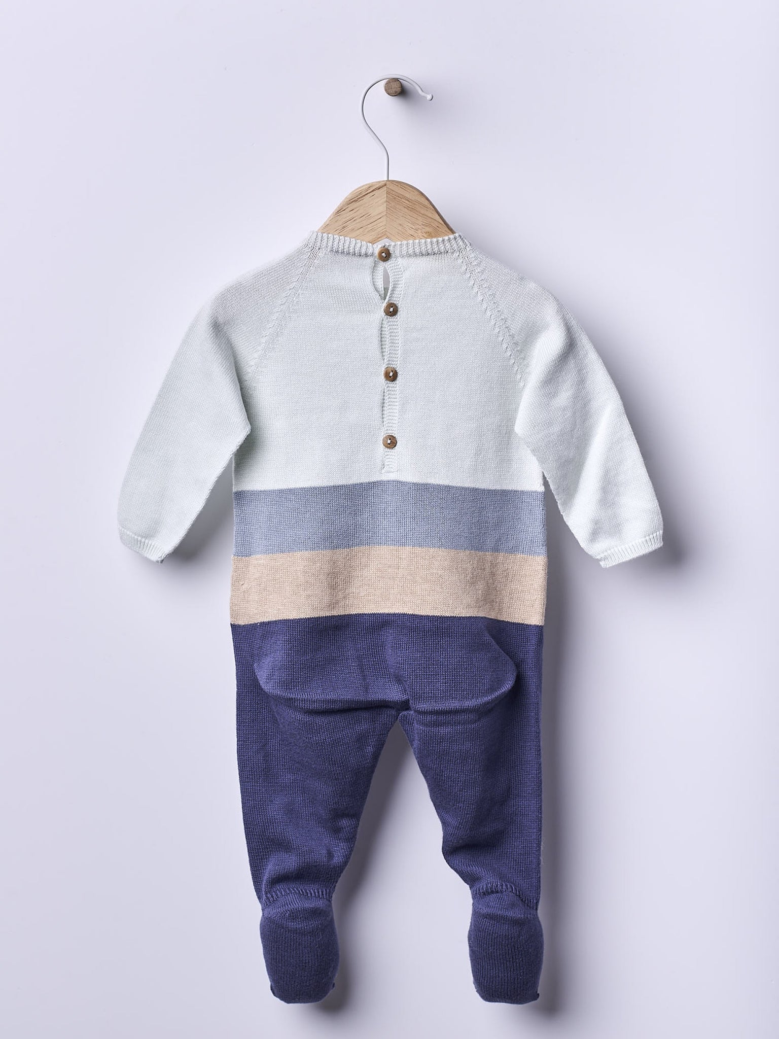 Babygrow tricotado em algodão Wedoble