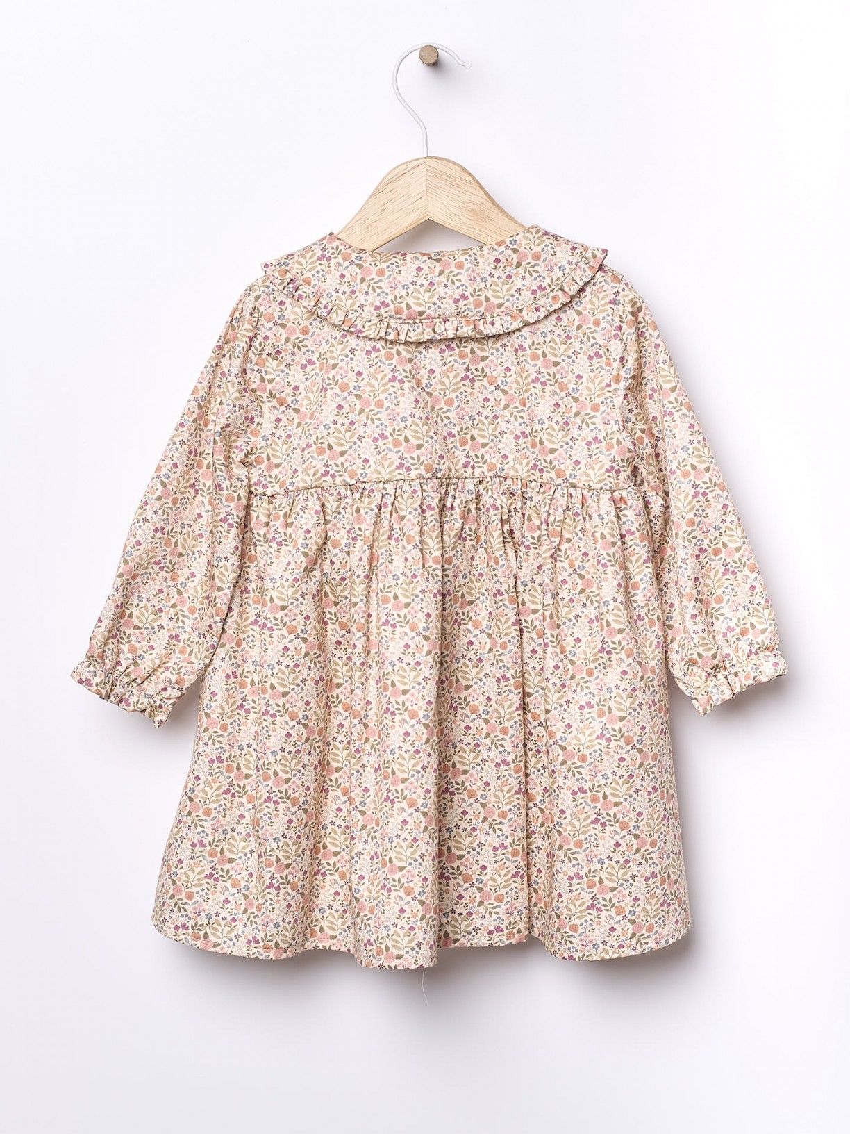Vestido de algodão com padrão floral Wedoble