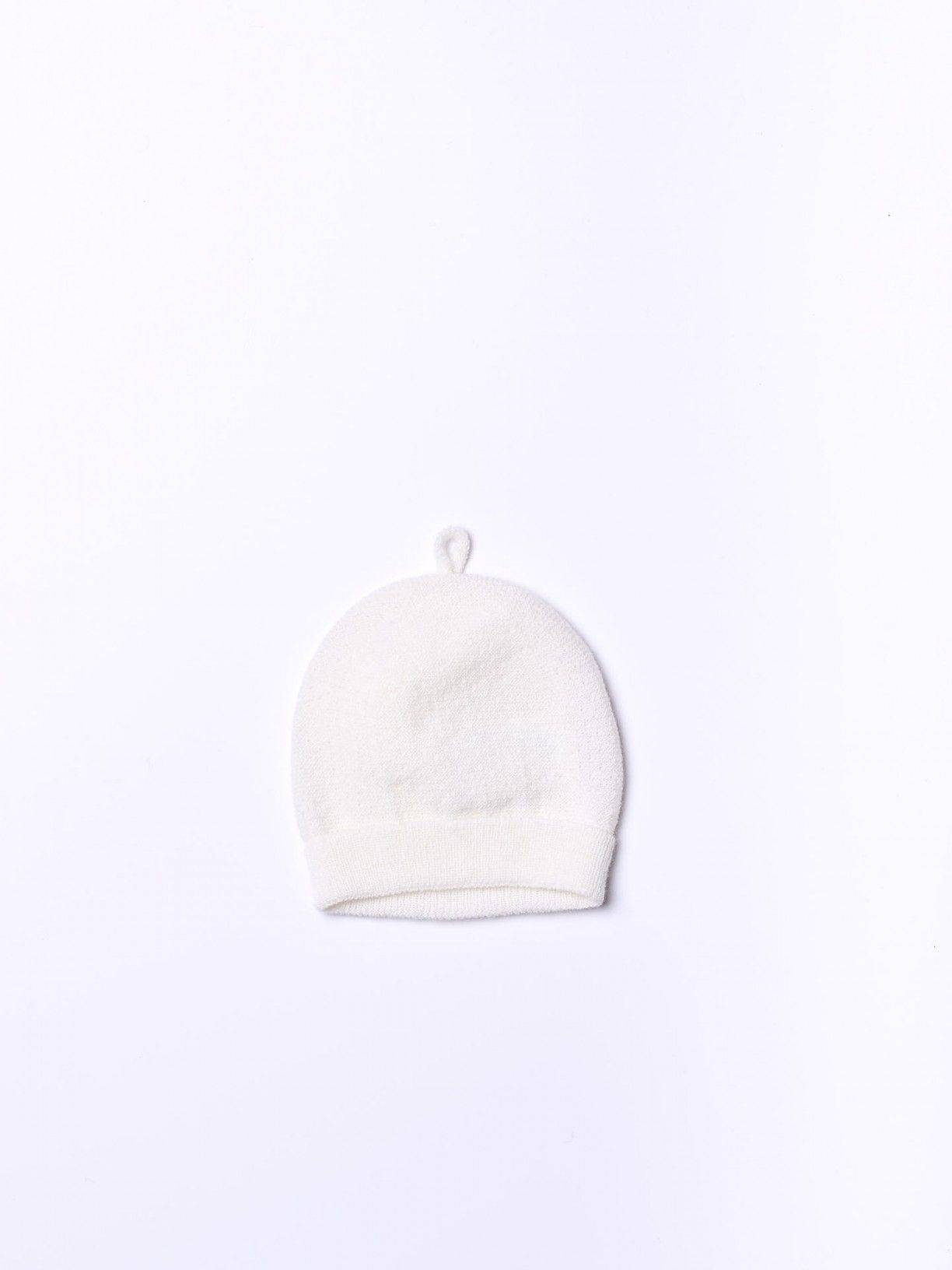 Gorro tricotado em lã merino e caxemira Wedoble