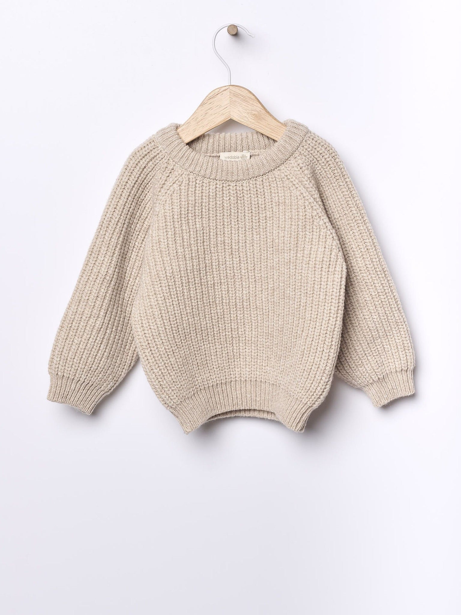 Camisola tricotada em lã merino Wedoble