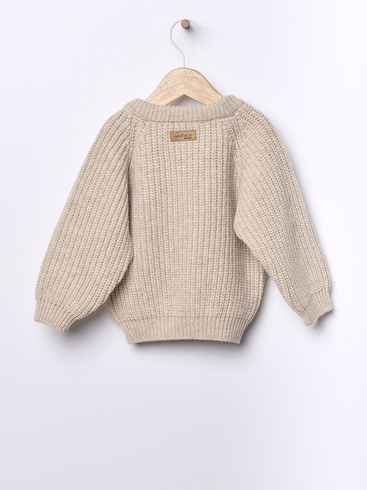 Camisola tricotada em lã merino Wedoble