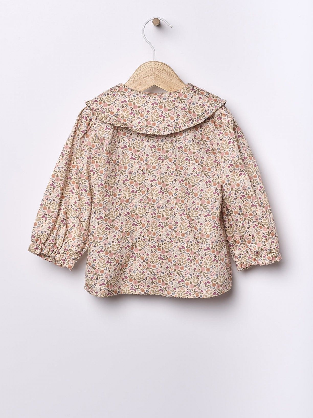 Blusa de algodão com padrão floral Wedoble