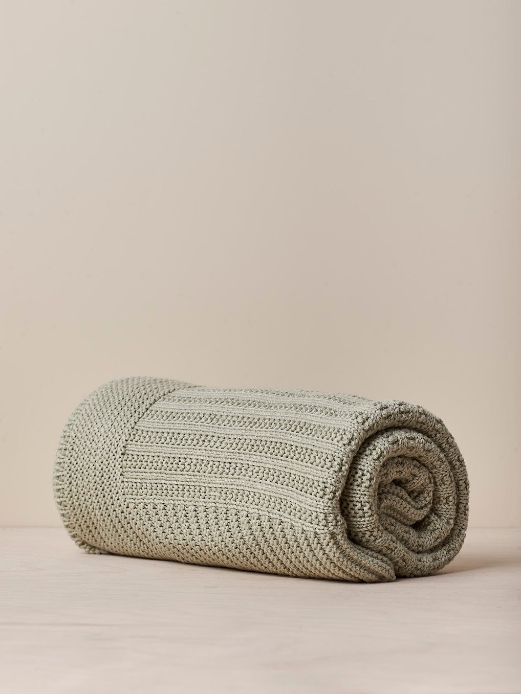 Manta tricotada em malha de algodão orgânico