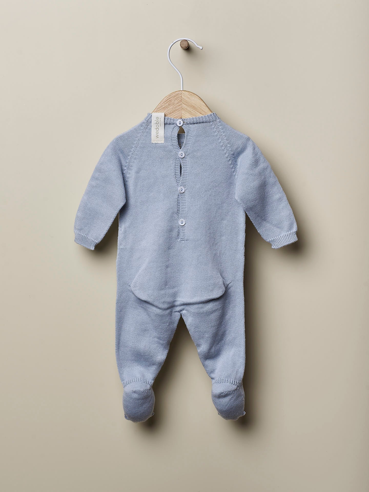 Babygrow tricotado em algodão orgânico