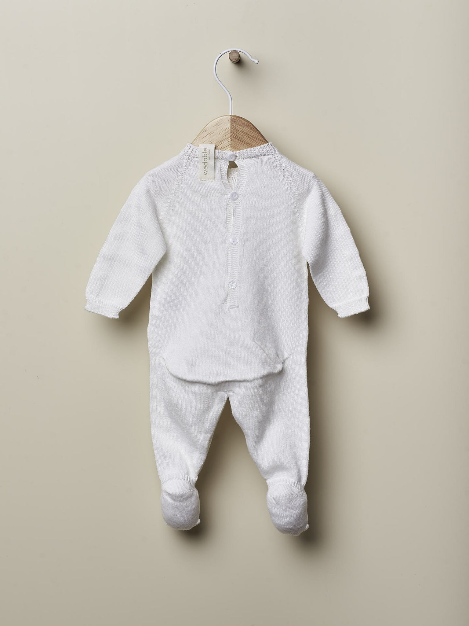 Babygrow tricotado em algodão orgânico