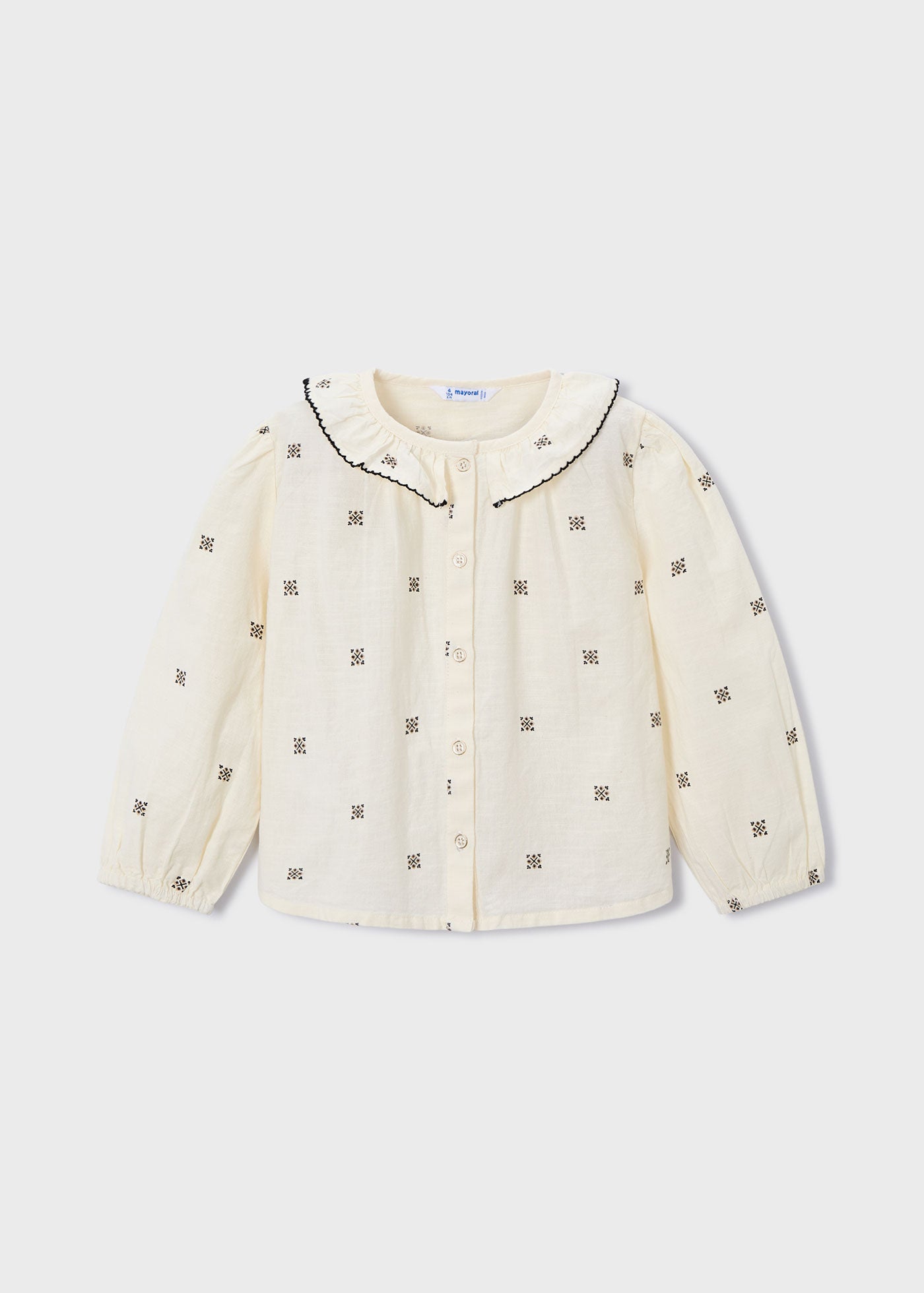 Blusa estampada com gola Mayoral