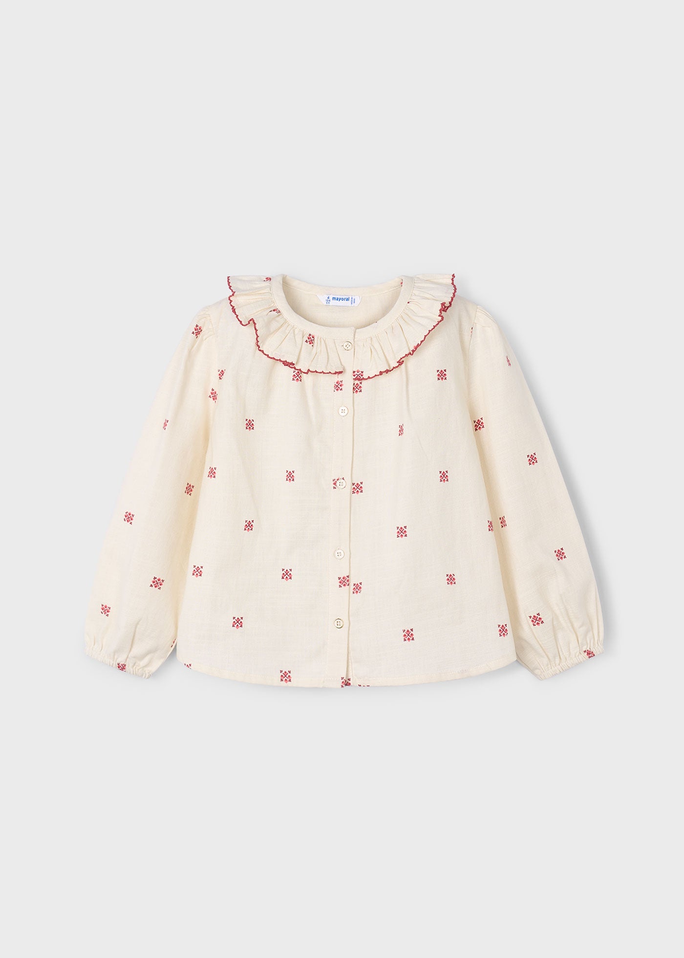 Blusa estampada com gola Mayoral