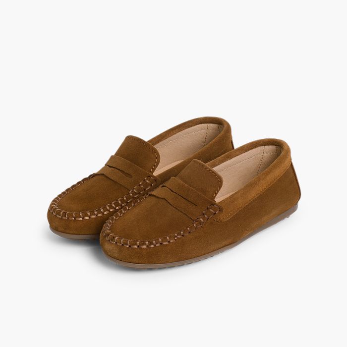 Mocassins Pisamonas em camurça – calçado bebé e criança