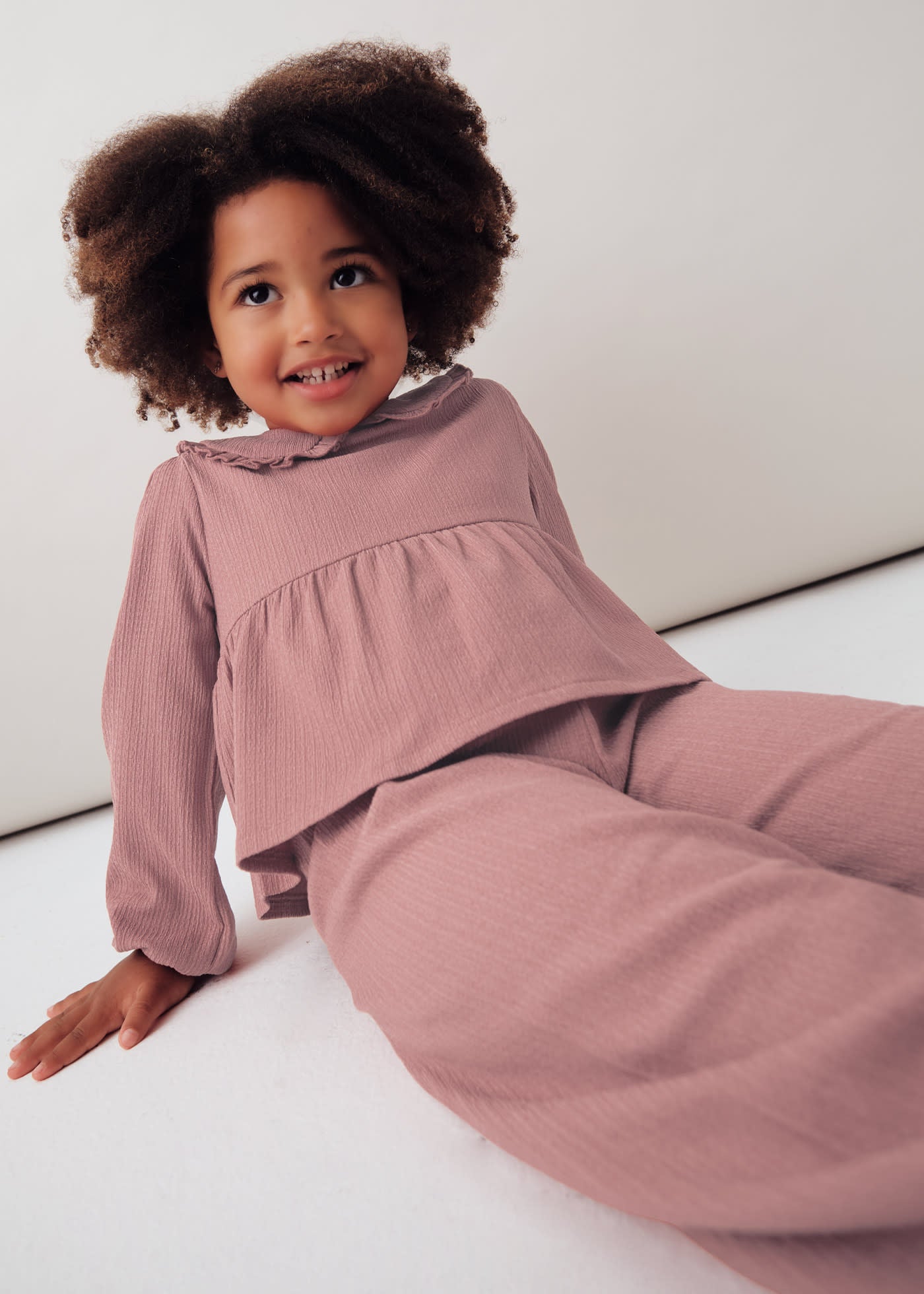 Conjunto calças e blusa com gola Mayoral