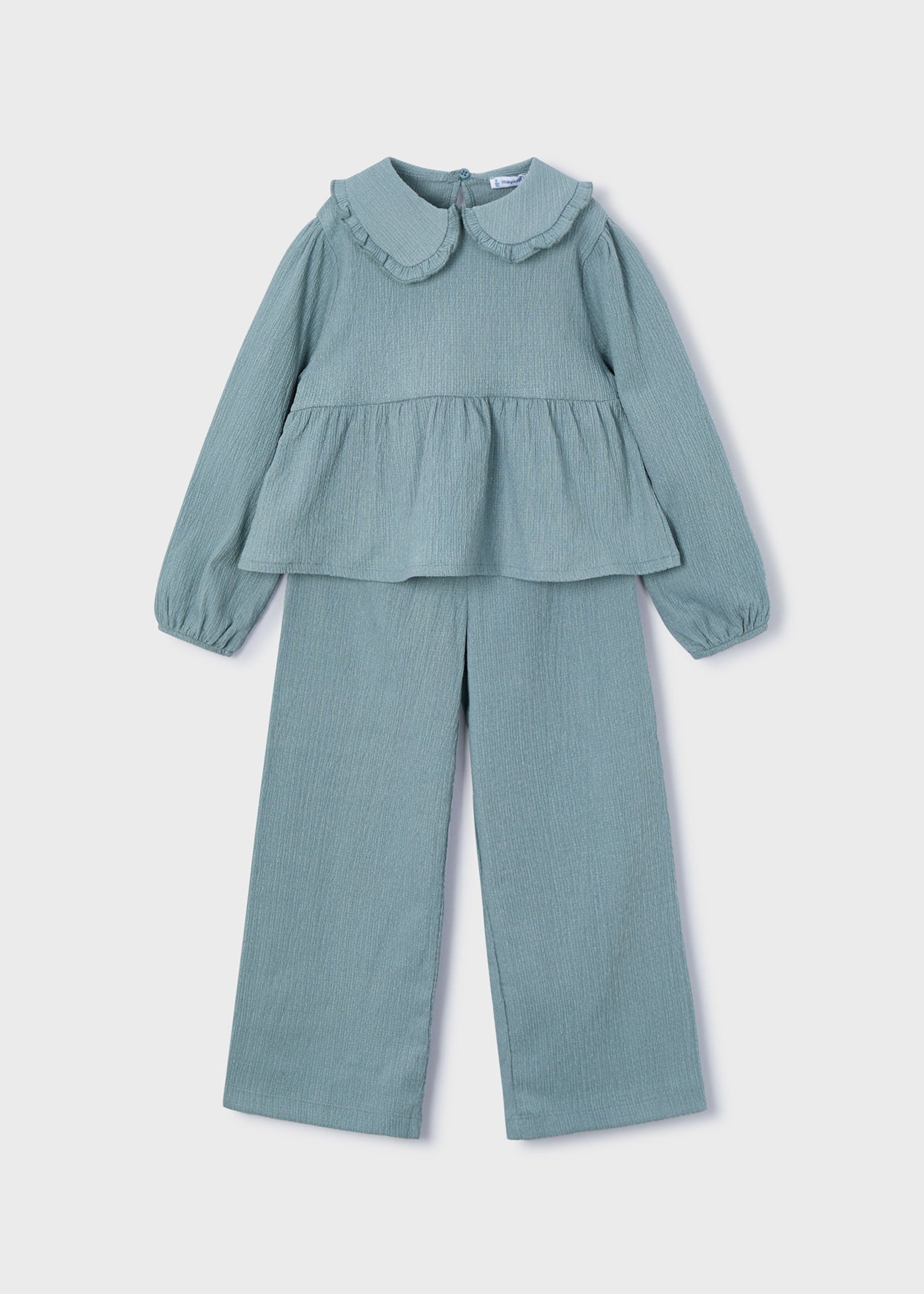 Conjunto calças e blusa com gola Mayoral