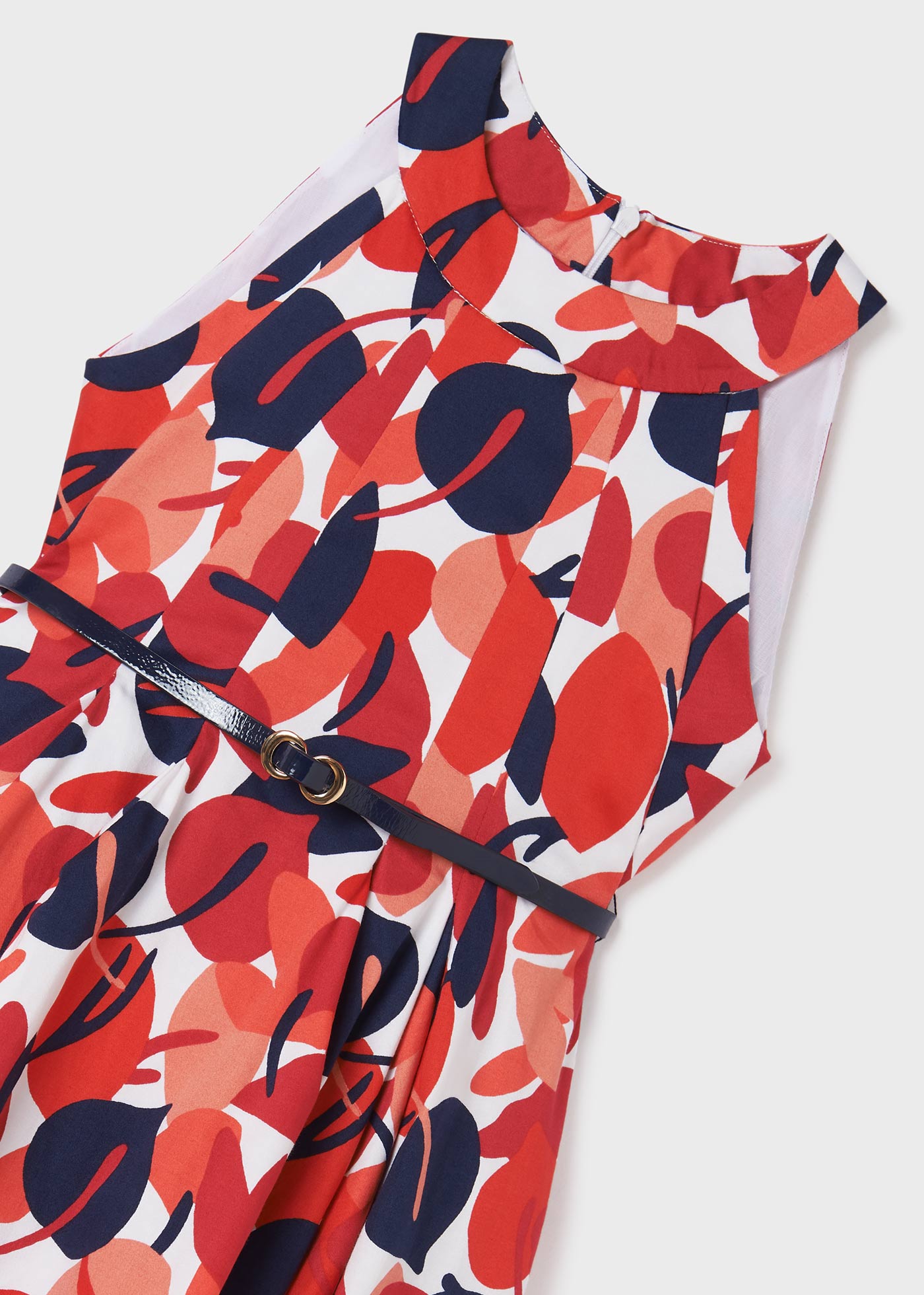 Vestido estampado acetinado - Jotitas Boutique