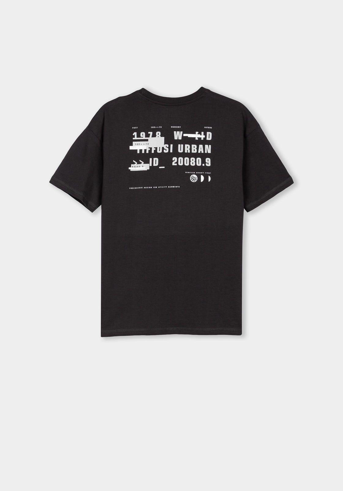 T-shirt com estampado nas costas - Jotitas Boutique