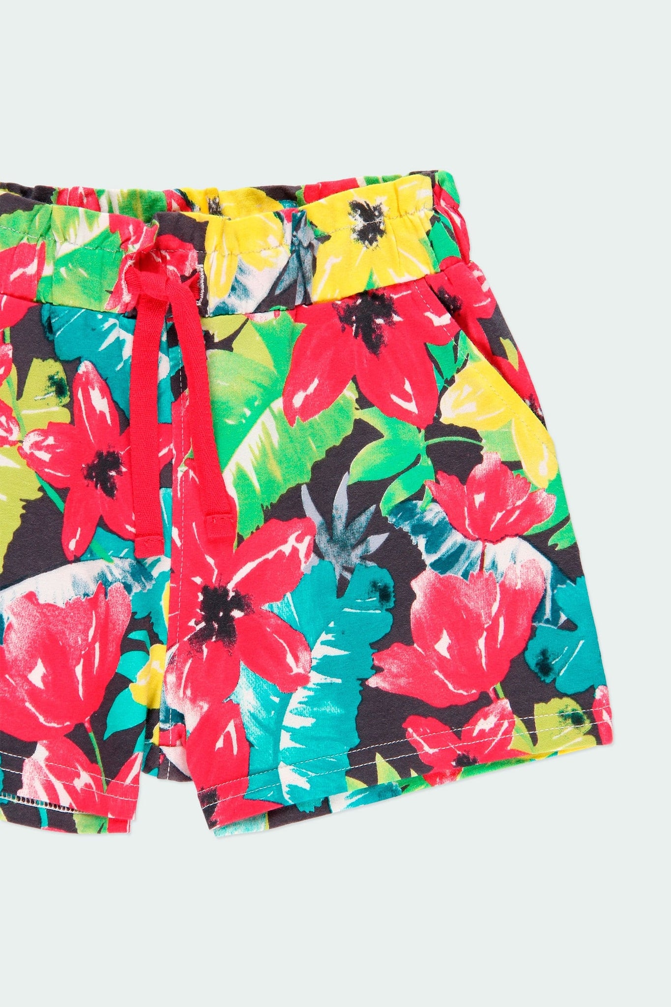 Calções com estampado tropical